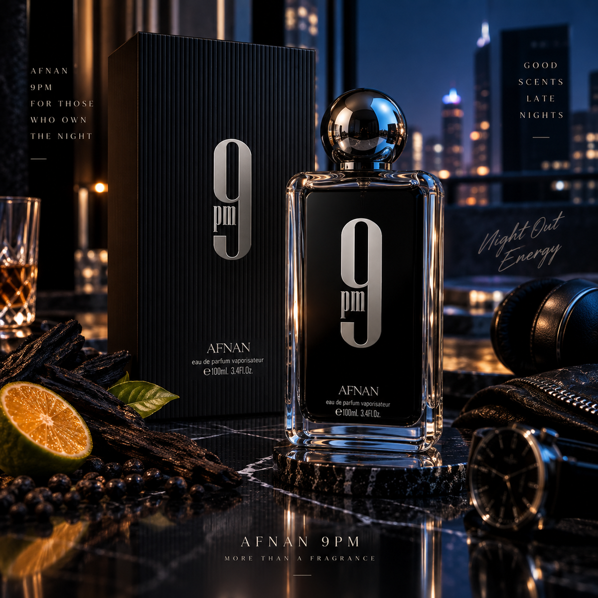 Afnan 9PM Night Out perfume 100ml
