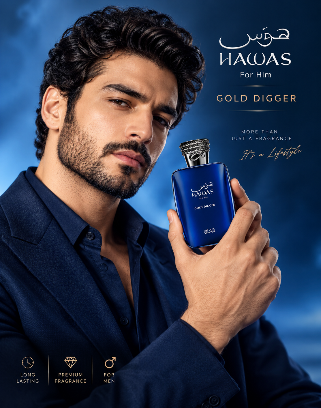 Rasasi Hawas Gold Digger Eau De Parfum For Men 100ml